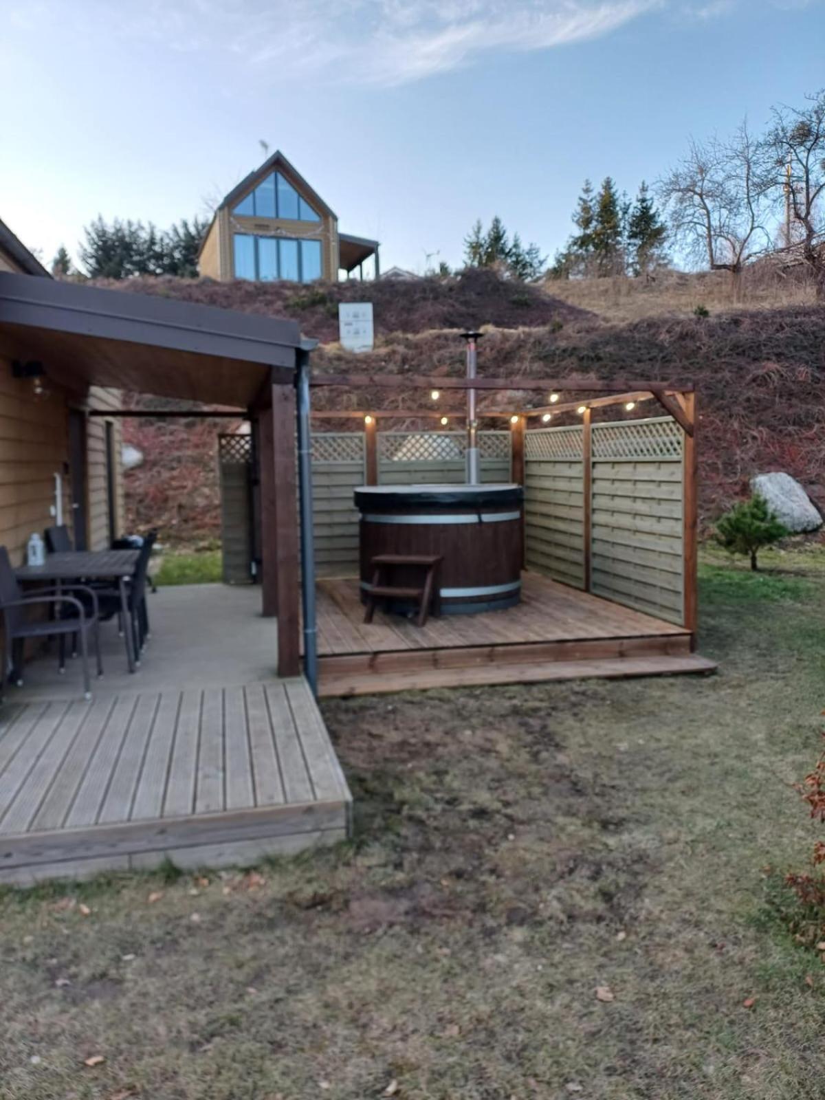 Ostrzycki Las Domki Nad Jeziorem -Balia-Sauna-Prywatny Pomost Pierszczewo Экстерьер фото
